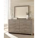 Culverbach Gray 6 Drawer Dresser and Rectangular Mirror