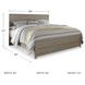 Culverbach Grey King Panel Bed