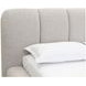 Liana Santa Cruz Oatmeal King Upholstered Platform Bed