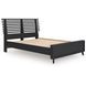 Danziar Black Full Slat Panel Bed