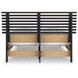 Danziar Black Full Slat Panel Bed