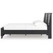 Danziar Black Full Slat Panel Bed