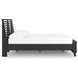 Danziar Black Full Slat Panel Bed