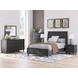 Danziar Black 6 Drawer Dresser and Rectangular Mirror