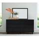 Danziar Black 6 Drawer Dresser and Rectangular Mirror