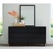 Danziar Black 6 Drawer Dresser and Rectangular Mirror