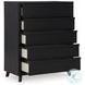 Danziar Black Youth Slat Panel Bedroom Set