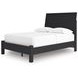 Danziar Black Full Panel Bed