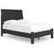 Danziar Black Full Panel Bed