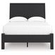 Danziar Black Full Panel Bed