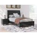 Danziar Black Full Panel Bed
