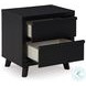 Danziar Black Youth Slat Panel Bedroom Set