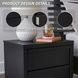 Danziar Black 2 Drawer Nightstand
