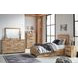 Hyanna Tan Brown 6 Drawer Dresser and Rectangular Mirror
