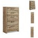 Hyanna Tan Five Drawer Chest