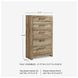 Hyanna Tan Five Drawer Chest