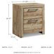 Hyanna Tan Two Drawer Nightstand