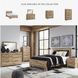 Hyanna Tan King Panel Bed