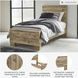 Hyanna Tan Brown Twin Panel Bed