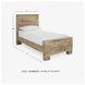 Hyanna Tan Brown Twin Panel Bed
