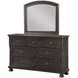 B01061 Gray Rectangular Dresser Mirror