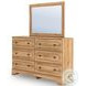 Galletyn Warm Brown Dresser with Mirror