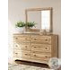Galletyn Warm Brown Dresser with Mirror