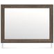 Nendalane White and Brown 6 Drawer Dresser with Rectangular Mirror