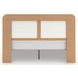 Nendalane White and Brown King Upholstered Bed with LED