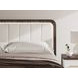 Nendalane White and Brown King Upholstered Bed with LED