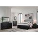 Raechalla Black 6 Drawer Dresser and Rectangular Mirror