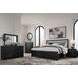 Raechalla Black 6 Drawer Dresser and Rectangular Mirror