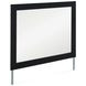 Raechalla Matte Black Rectangular Dresser Mirror