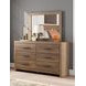 Ryderton Auburn Rectangular Dresser Mirror