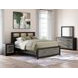 Ryderton Black and Gray 6 Drawer Dresser with Rectangular Mirror