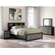 Ryderton Black and Gray 6 Drawer Dresser with Rectangular Mirror
