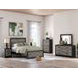 Ryderton Black and Gray 6 Drawer Dresser with Rectangular Mirror