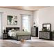 Ryderton Black and Gray Panel Bookcase Bedroom Set