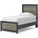 Ryderton Black and Gray Twin Panel Bed