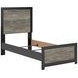 Ryderton Black and Gray Twin Panel Bed