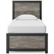Ryderton Black and Gray Twin Panel Bed