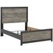 Ryderton Black and Gray Full Panel Bed