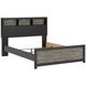 Ryderton Black and Gray Queen Panel Bookcase Bed