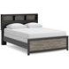 Ryderton Black and Gray Queen Panel Bookcase Bed