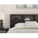 Ryderton Black and Gray Queen Panel Bookcase Bed