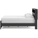 Ryderton Black and Gray Queen Panel Bookcase Bed