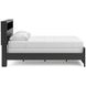 Ryderton Black and Gray Queen Panel Bookcase Bed