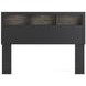 Ryderton Black and Gray Queen Panel Bookcase Bed