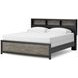 Ryderton Black and Gray King Panel Bookcase Bed
