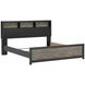 Ryderton Black and Gray King Panel Bookcase Bed